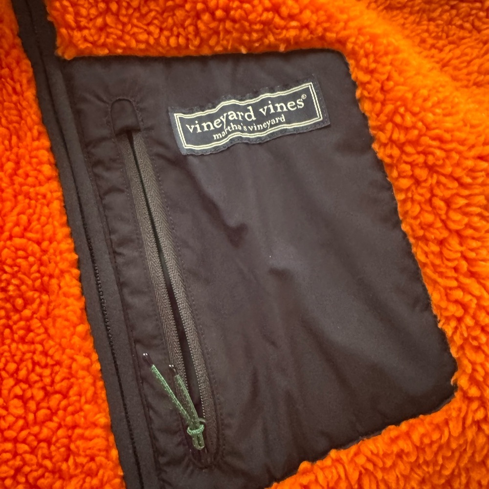 Vineyard Vines Orange and Black Vest